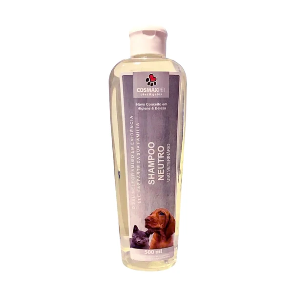 Shampoo Neutro Cosmax para Cães e Gatos 500ml