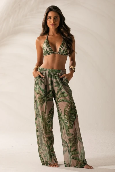Calça Estampada Floresta Botânica