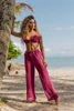 Calça Pantalona em Tela