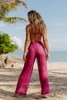 Calça Pantalona em Tela