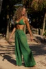 Calça Pantalona em Tela