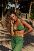 Calça Pantalona em Tela