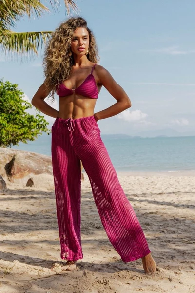 Calça Pantalona em Tela
