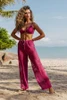 Calça Pantalona em Tela