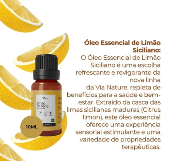 Óleo Essencial Limão Siciliano Concentrado - 10ml