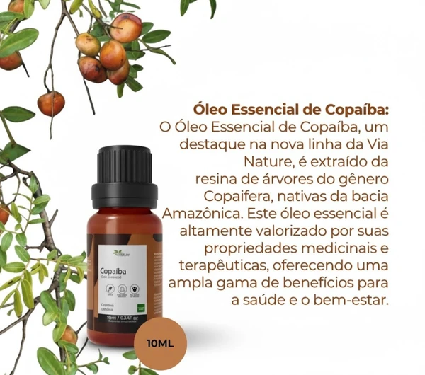 Óleo Essencial de Copaíba Concentrado - 10ml.