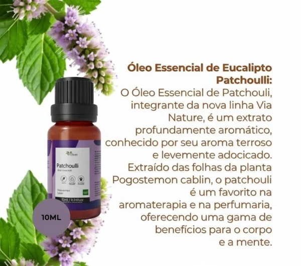 Óleo Essencial de Patcholli Concentrado - 10ml
