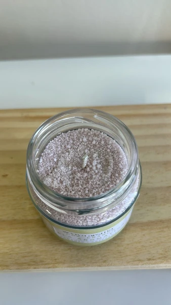 Vela de Areia Aromática Artesanal Perfumada - Chá Branco 140 g