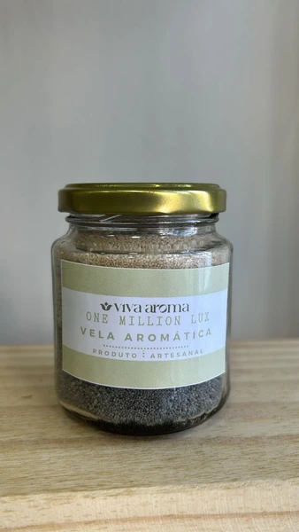 Vela de Areia Aromática Artesanal Perfumada - One Million Lux 200 g