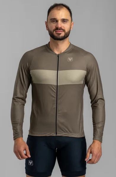 CAMISA DE CICLISMO MASCULINA BASIC MANGA LONGA MOUSSE