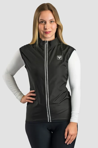 COLETE CORTA VENTO FEMININO CLASSIC - PRETO