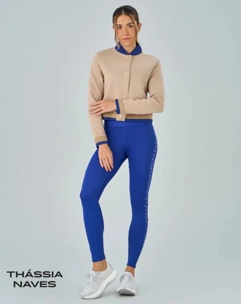 LEGGING RECORTE LATERAL AZUL