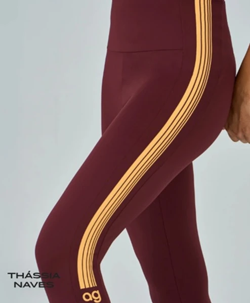 Legging Listras Laterais Ag - MARSALA