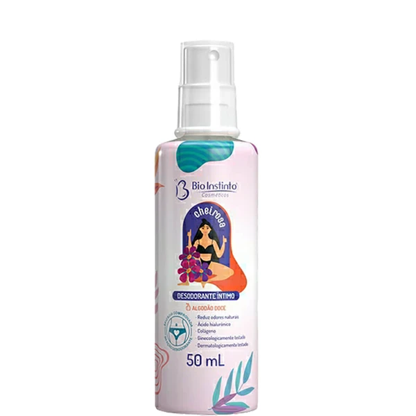 Bio Instinto Cheirosa - Desodorante Íntimo Spray Algodão Doce 50ml