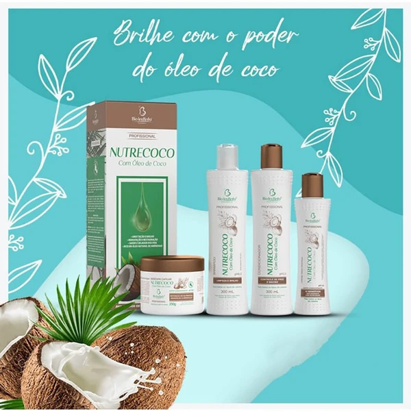 Bio Instinto NutreCoco - Kit Hidratação e Nutrição Óleo de Coco (4 Produtos)