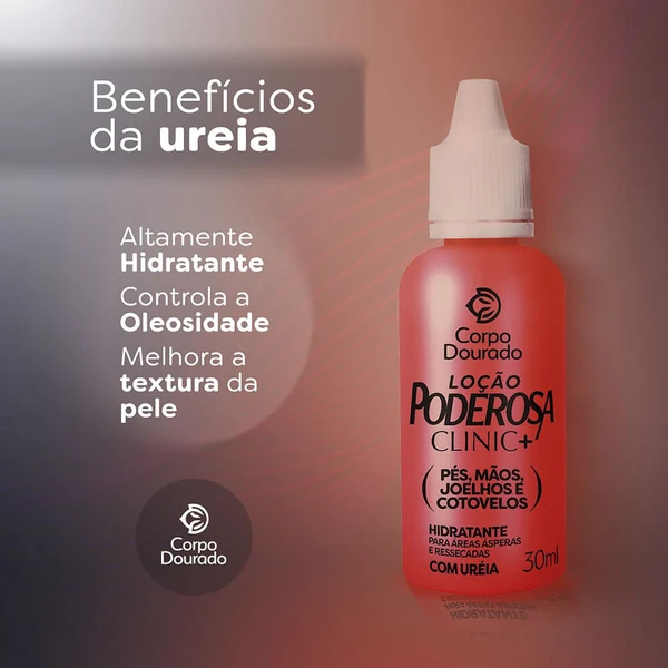Corpo Dourado Clinic Mais - Loção Poderosa Hidratante Pés e Mãos com Ureia 30ml