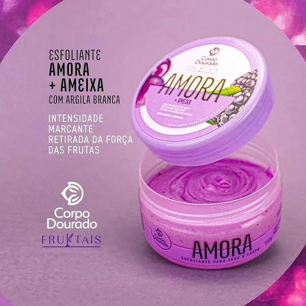 Corpo Dourado Fruktais - Esfoliante Corporal Ameixa e Amora 150g