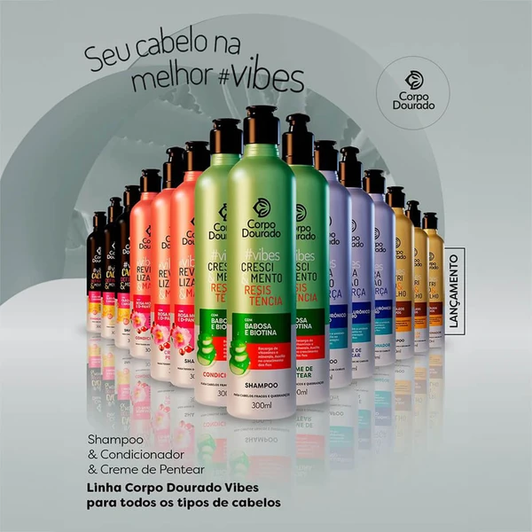 Corpo Dourado Vibes Nutrição - Creme de Pentear Mix de Óleos 300ml