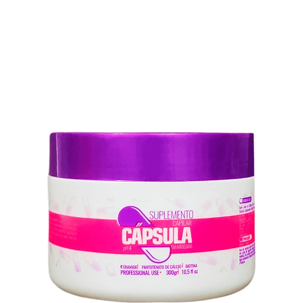 Glatten Cápsula Suplemento Capilar - Máscara Crescimento e Antiqueda 300g