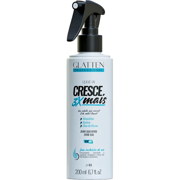 Glatten Cresce 3X Mais - Leave-in MinoxiHair 200ml