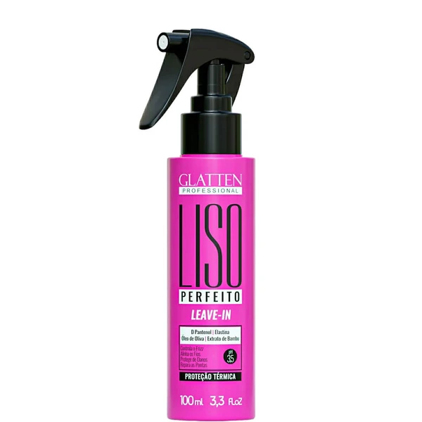 Glatten Liso Perfeito - Leave-in Pós Química Prolongadora de Liso 100ml