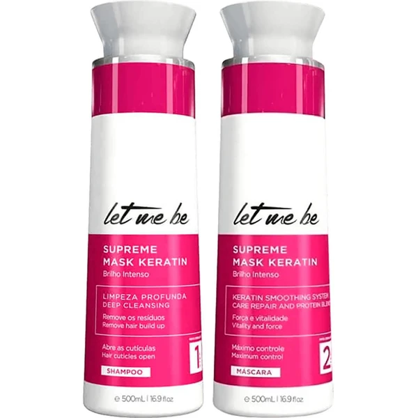 Let Me Be Supreme - Kit Escova Progressiva Keratin Smoothing 2x 500ml