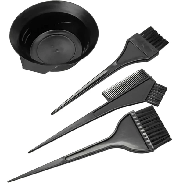 Nobrand - Kit Tigela e Pincéis Aplicação de Cremes Preto (4 Produtos)