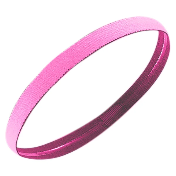 Nobrand - Mini Faixa de Cabelo Esportiva Com Silicone Antiderrapante Rosa