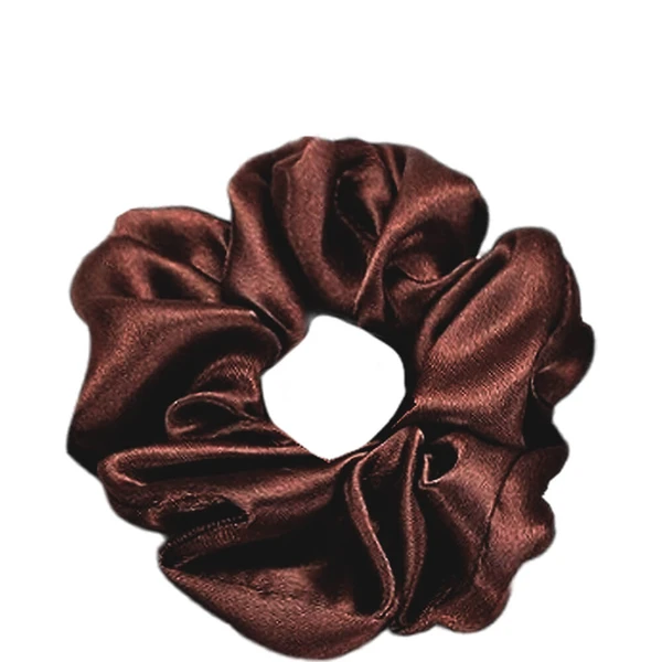 Nobrand - Scrunchie Xuxinha de Cetim Marrom