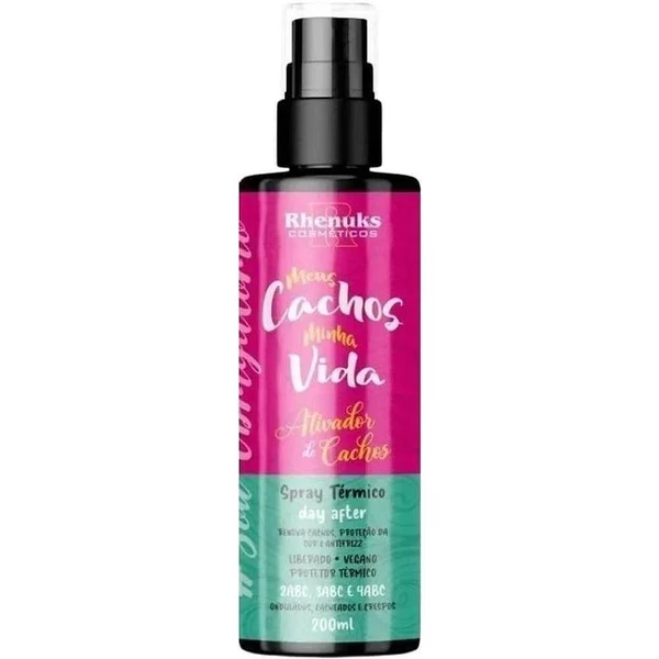 Rhenuks Meus Cachos Minha Vida - Spray Térmico Day After Ativador de Cachos 200ml