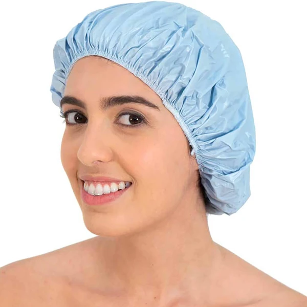 Santa Clara - Touca PVC para Banho Azul