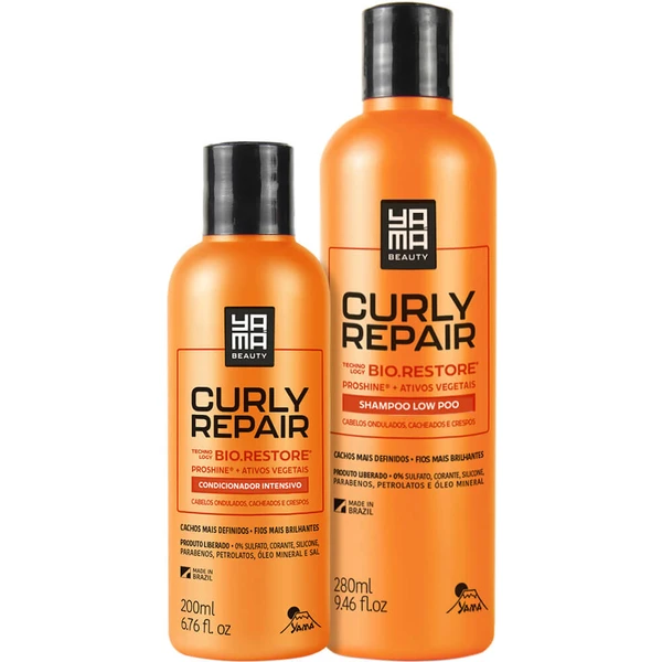 Yamá Curly Repair - Kit Cabelos Cacheados Duo Box (2 Produtos)
