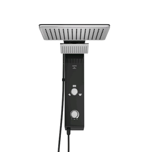 HYDRA CHUVEIRO FALLS 7700W PRETO/CROMADO 220V DPFS.E.772PM