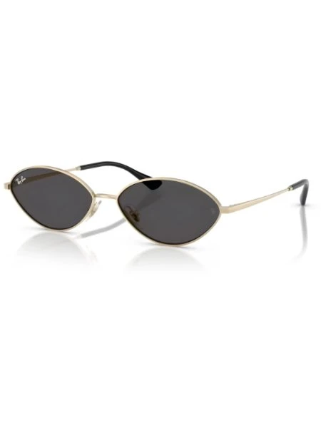 Óculos De Sol Ray-Ban Kai Bio-Based Polido Ouro-pálido Lente Cinza-escuro RB3757 921387 59