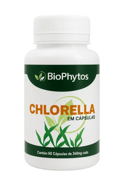 CHLORELLA em Cápsulas, 60 Cápsulas, 330 mg - BioPhytos