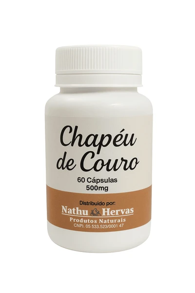 Chapéu de Couro, 60 Cápsulas, 500 mg