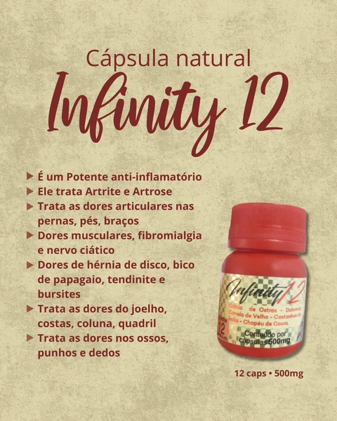 Infinity 12 | 12 Capsulas - 500mg