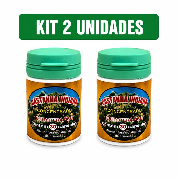 Kit 2 Castanha Concentrada 30 Cápsulas Suplemento Alimentar