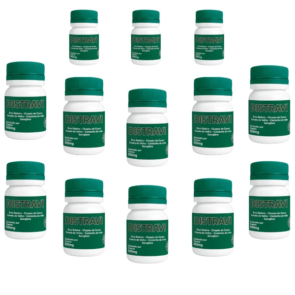 Kit 8 UN Distravi 15 Cápsulas 500 mg