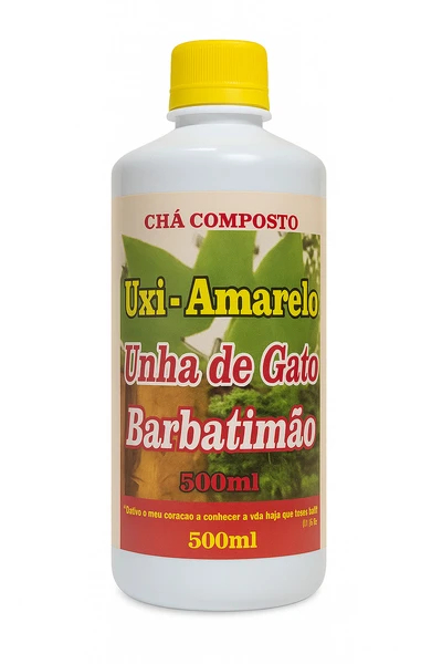 Uxi-Amarelo com Unha de Gato e Barbatimão Fonte Verde | 500ml
