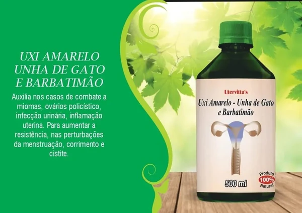 Uxi amarelo/ Unha de gato/ Barbatimão /500ml BioBrasil