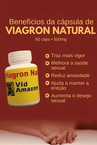 Viagron Natural | 60 Capsulas - 500mg
