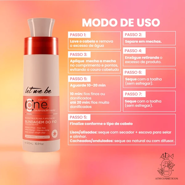 Cauter One Let Me Be - Cauterização Capilar - 500ml