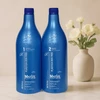 Kit Escova Progressiva Plastica dos Fios Matize Royal - 2x1lt
