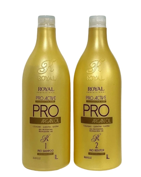 Kit Escova Progressiva Pro Argan Royal - 2x1000ml
