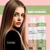 Kit Escova Progressiva | Queratina Organica Tobella Selagem de Pistache Máscara + Shampoo - 2x500ml