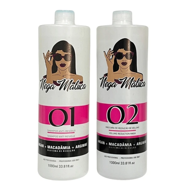 Kit Progressiva Nega Maluca - Sem Frizz Royal - 2x1l