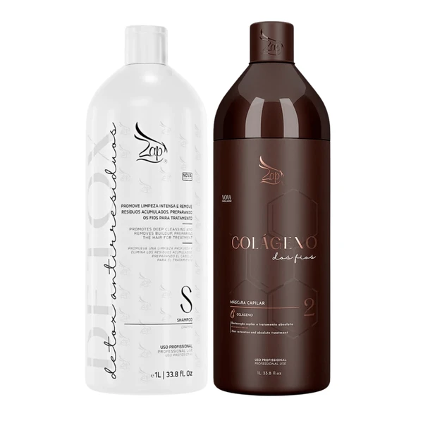 Kit Progressiva Zap Colageno dos Fios - 2x1l