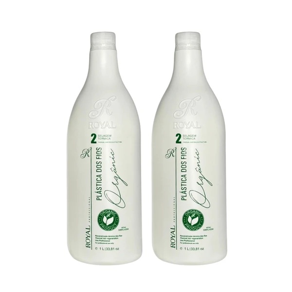 Kit c/2 Selagem Plástica dos Fios Orgânic Royal Passo 2 - 2x1l