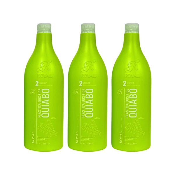 Kit c/3 Selagem Plastica Dos Fios Quiabo Royal Passo2 - 3x1l